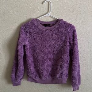 IZ Byer Girl Textured Fuzzy Sweater, size M (10-12)